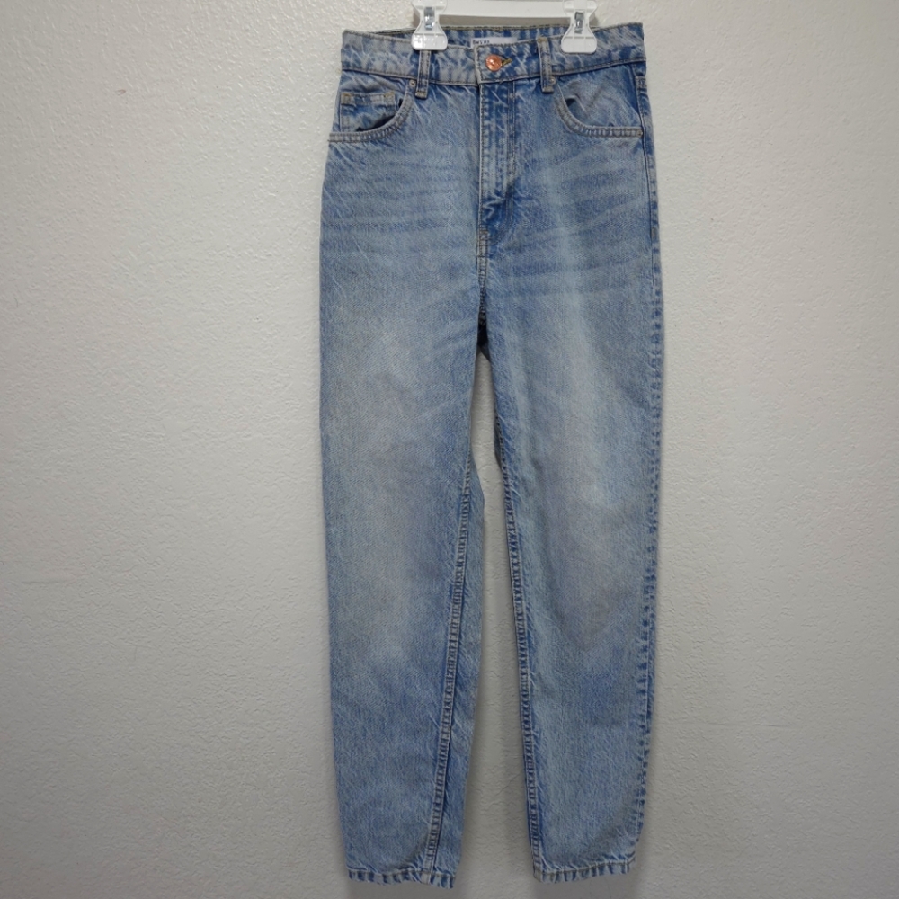 Bershka The Mom Demin Colletion Light Join Life Blue Jeans Size 02
